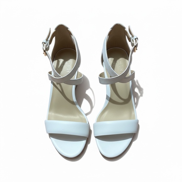 Stuart Weitzman White Wedge Sandals - Picture 2 of 2